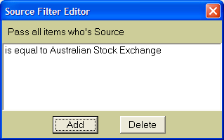 ScanVest ~ Source Filter Editor ScanVest ~ Source Filter Editor