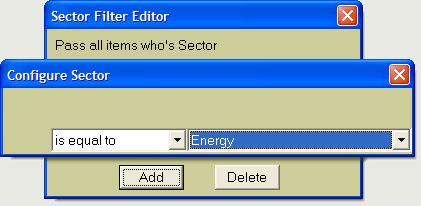 ScanVest ~ Sector Filtering